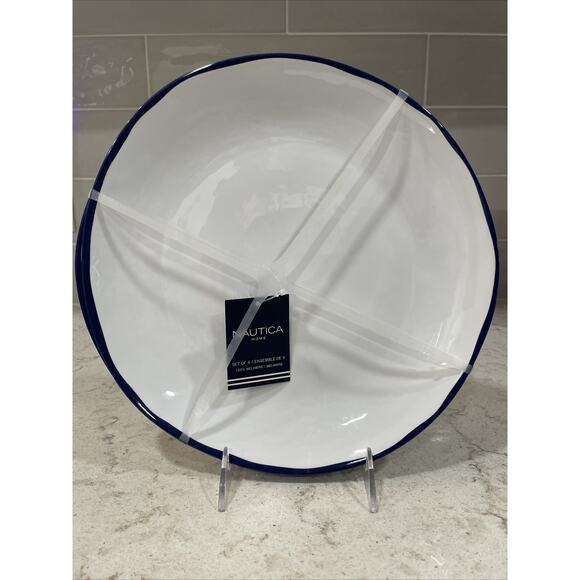 Two sets of each Nautica Navy BLUE RIM Shiny WHITE - Main Image